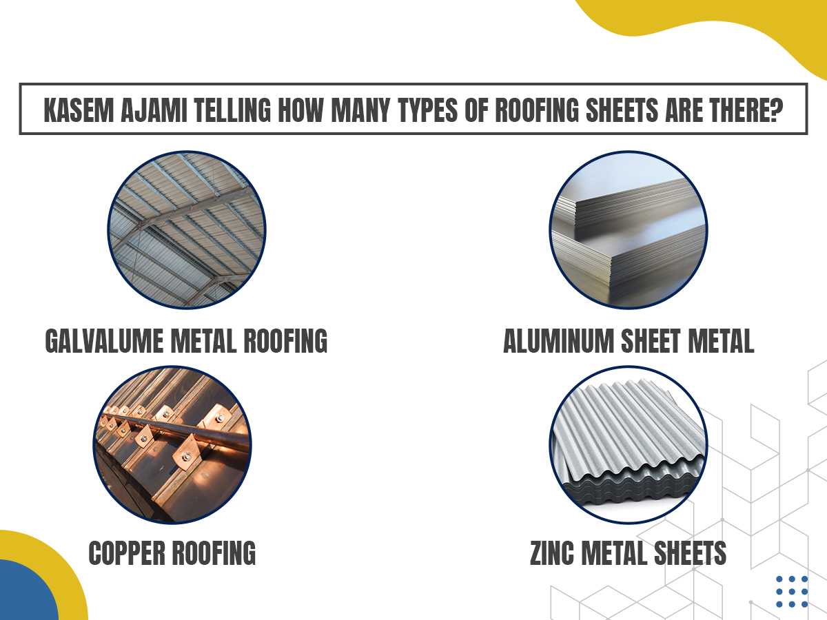 Kasem Ajami Telling How Many Types Of Roofing Sheets Are There?